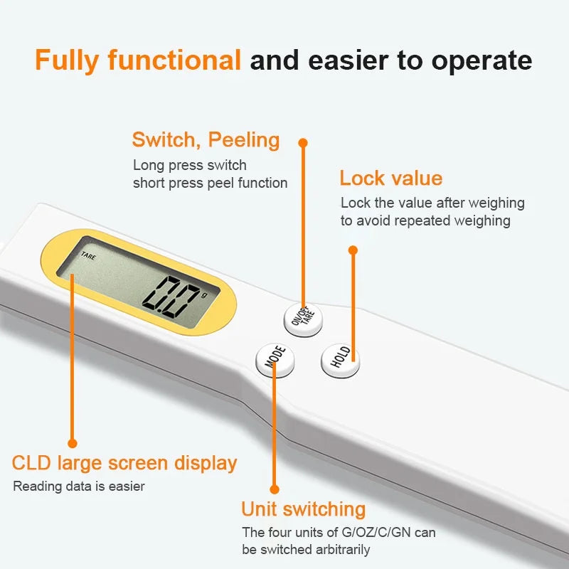 Digital Spoon Kitchen Scale