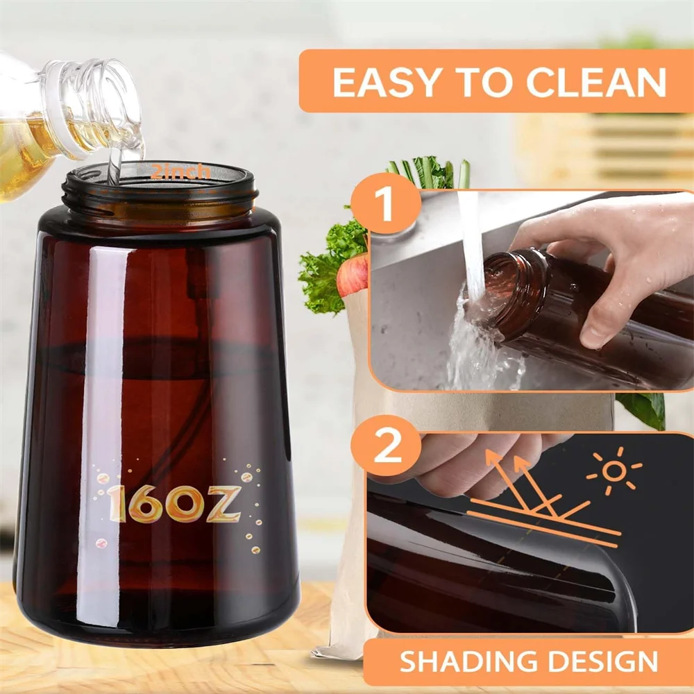 2-in-1 Glass Oil Dispenser and Sprayer