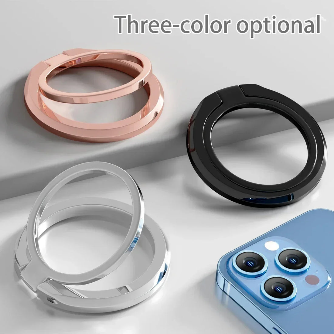 2026 New Magnetic Phone Ring Holder For MagSafe Accessories Adjustable Finger Ring Support Bracket For Magnet Case For IPhone