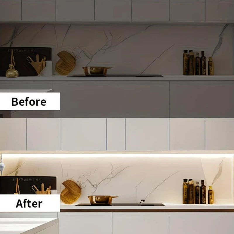 Battery-Powered Motion Sensor COB LED Strip Light