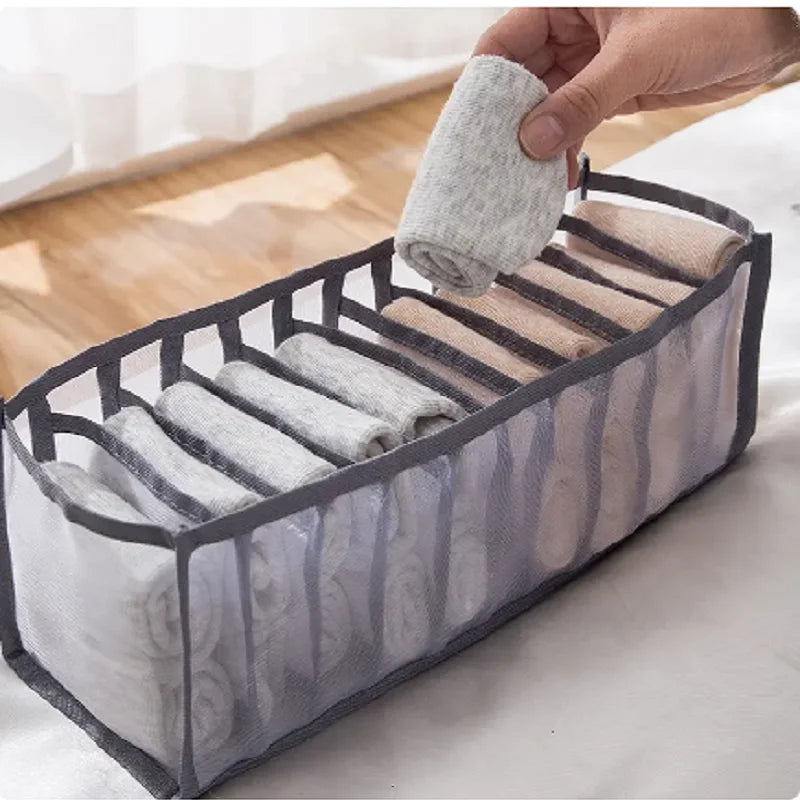 11-Compartment Foldable Underwear Organizer