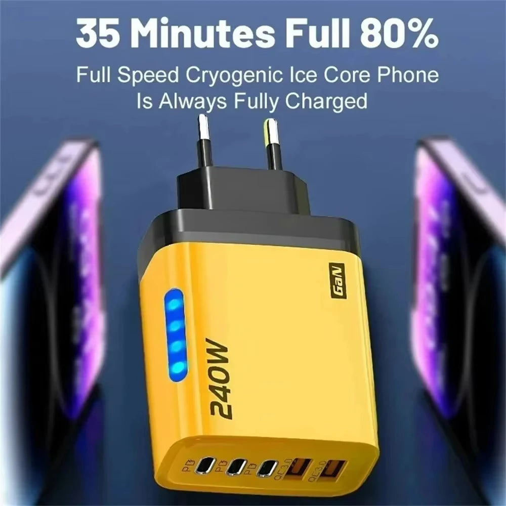5-Port GaN Fast Wall Charger