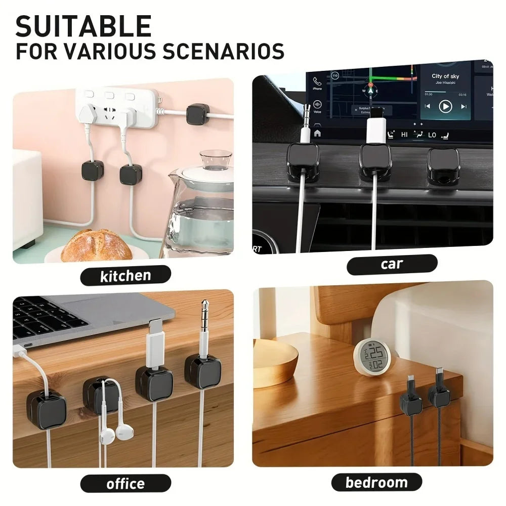 Magnetic Cable Clips and Cord Organizer