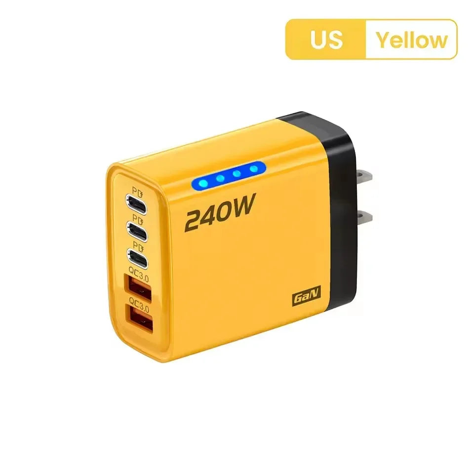 5-Port GaN Fast Wall Charger