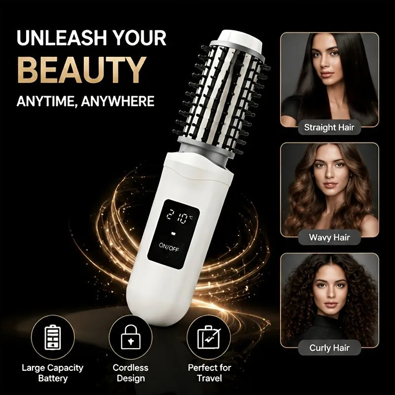 Portable Cordless Hair Straightening Comb