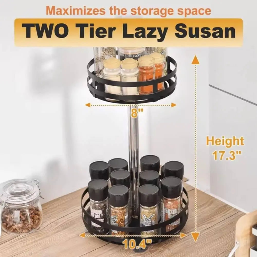 360° Rotating Countertop Storage Organizer