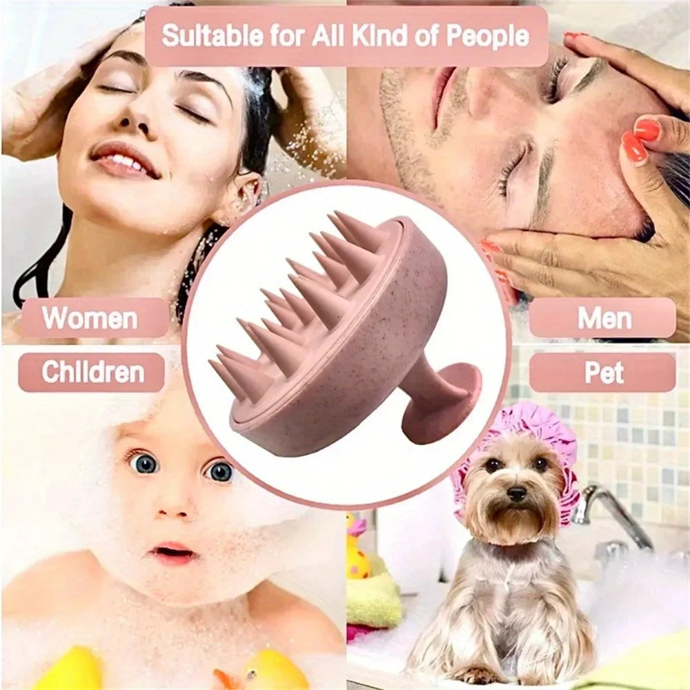 Silicone Shampoo and Scalp Massage Brush