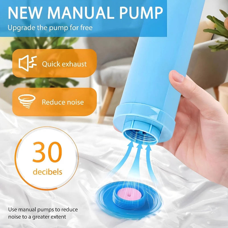 Large Capacity Vacuum Storage Bags for Clothes,Bedding,Space Saving Bags Storage Space Saver Compression Bags Vacuum Seal Packet