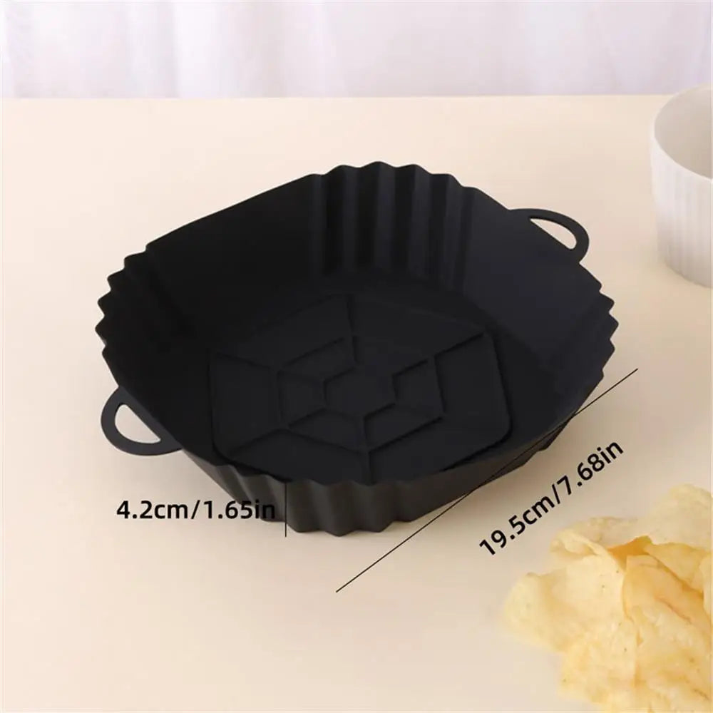 1pcs Air Fryer Silicone Liners Square Airfryer Liners Reusable Air Fryer Accessories Replacement for Parchment Airfryer Liners