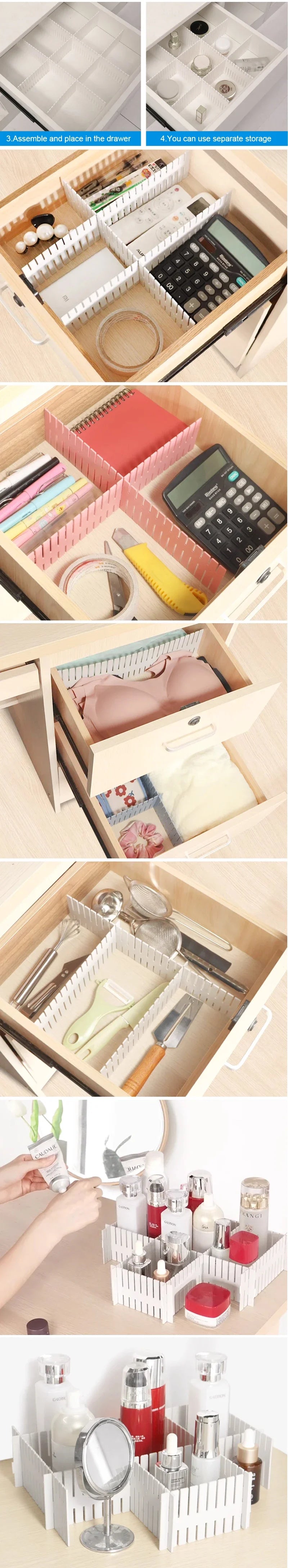 Adjustable Cut-to-Fit Drawer Dividers