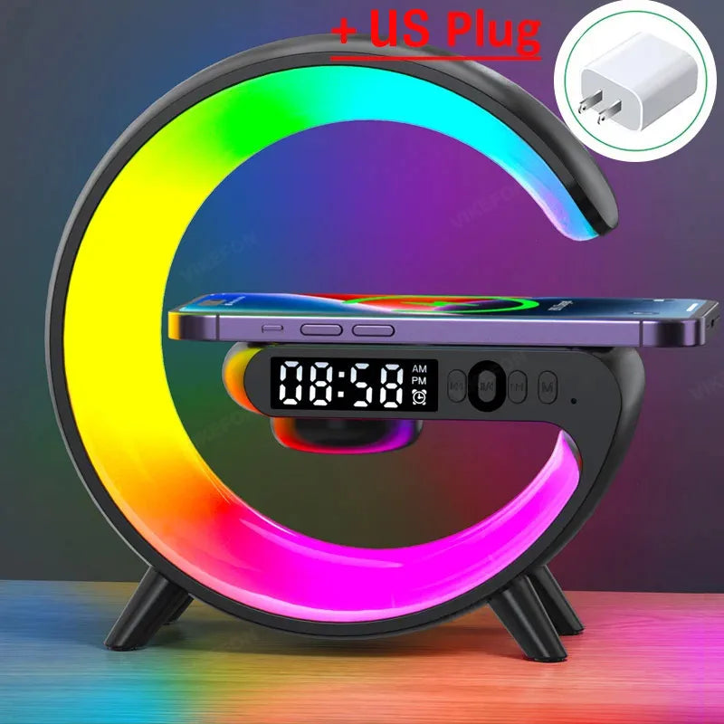 Wireless Charging Station with Alarm Clock