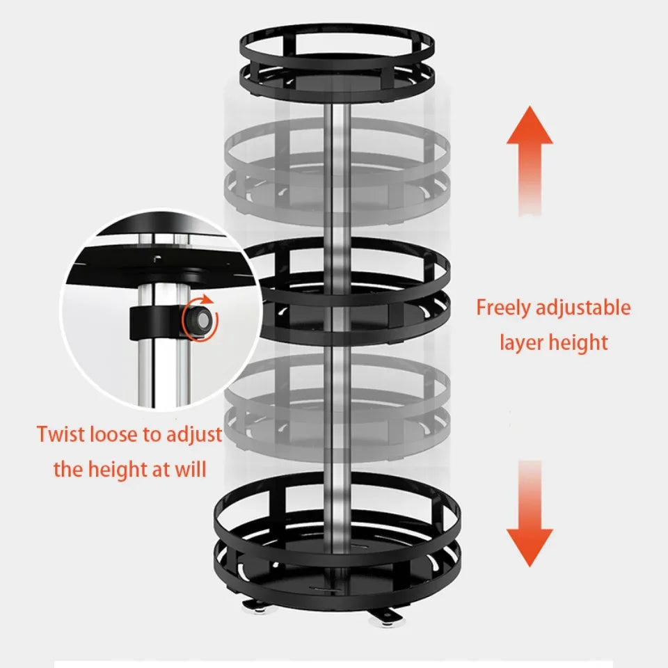 360° Rotating Countertop Storage Organizer