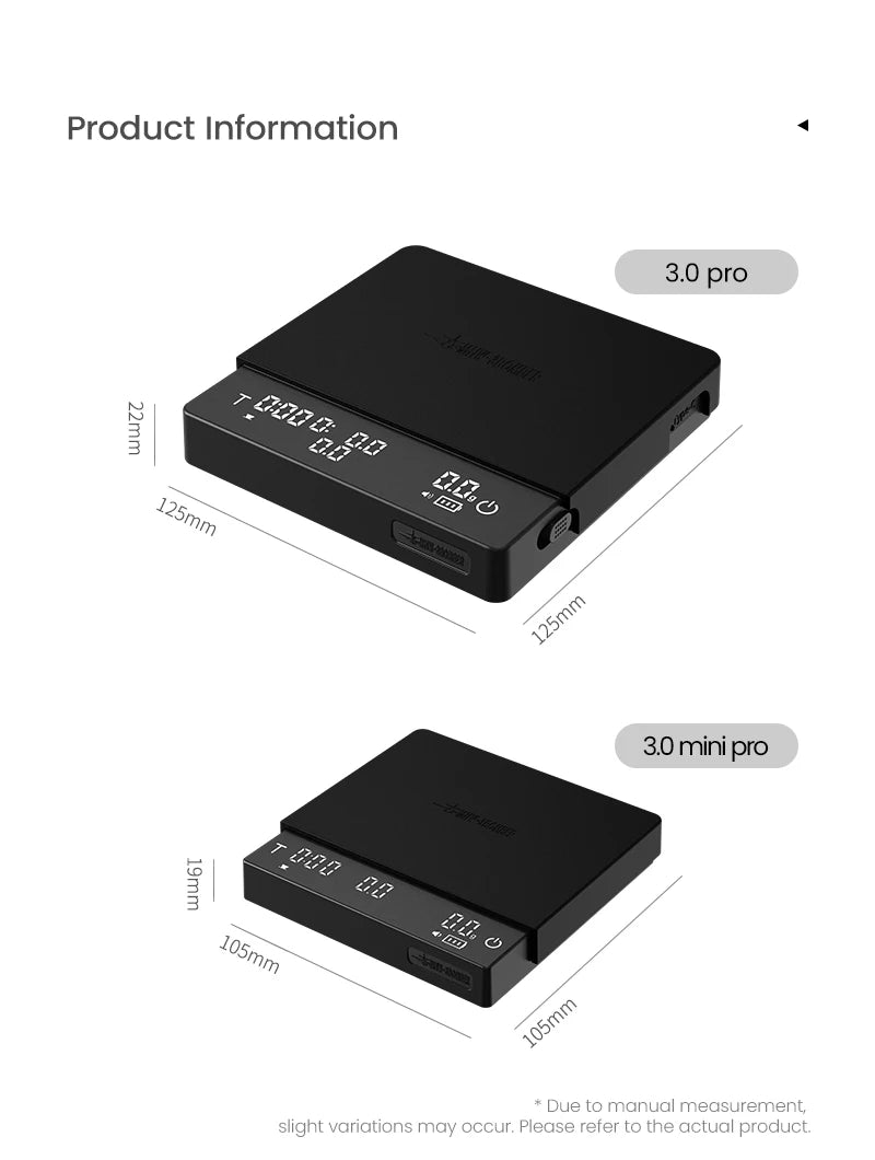 Rechargeable Digital Coffee Scale