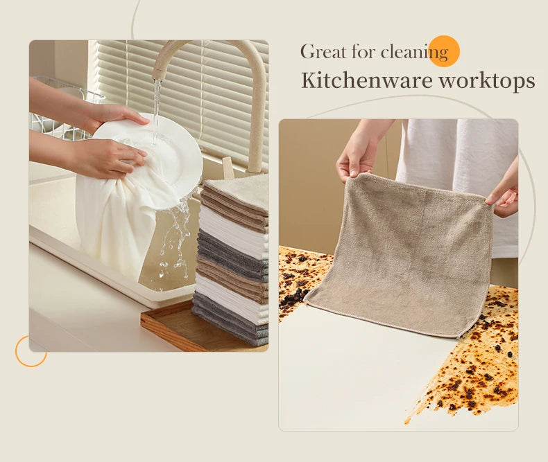 Microfiber Cleaning Cloths, 6 or 12 Pack