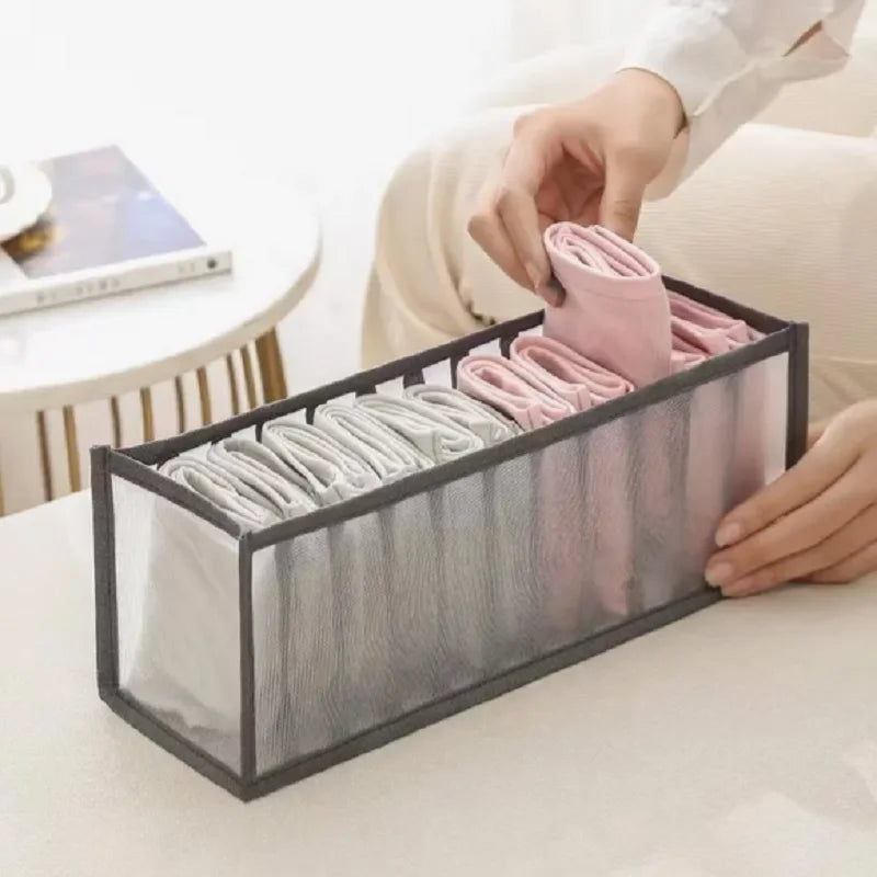 11-Compartment Foldable Underwear Organizer