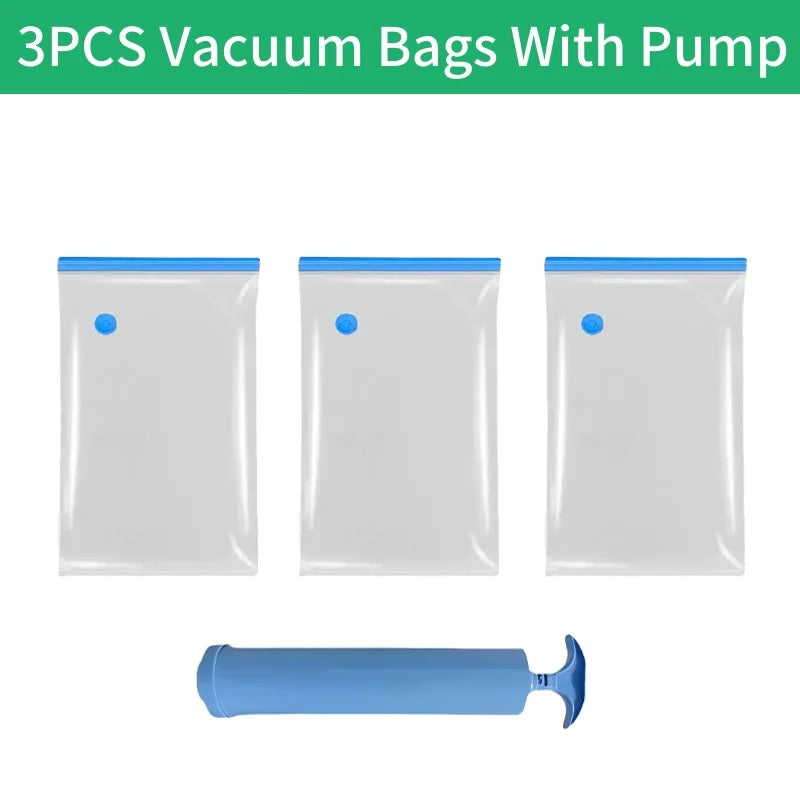Large Capacity Vacuum Storage Bags for Clothes,Bedding,Space Saving Bags Storage Space Saver Compression Bags Vacuum Seal Packet