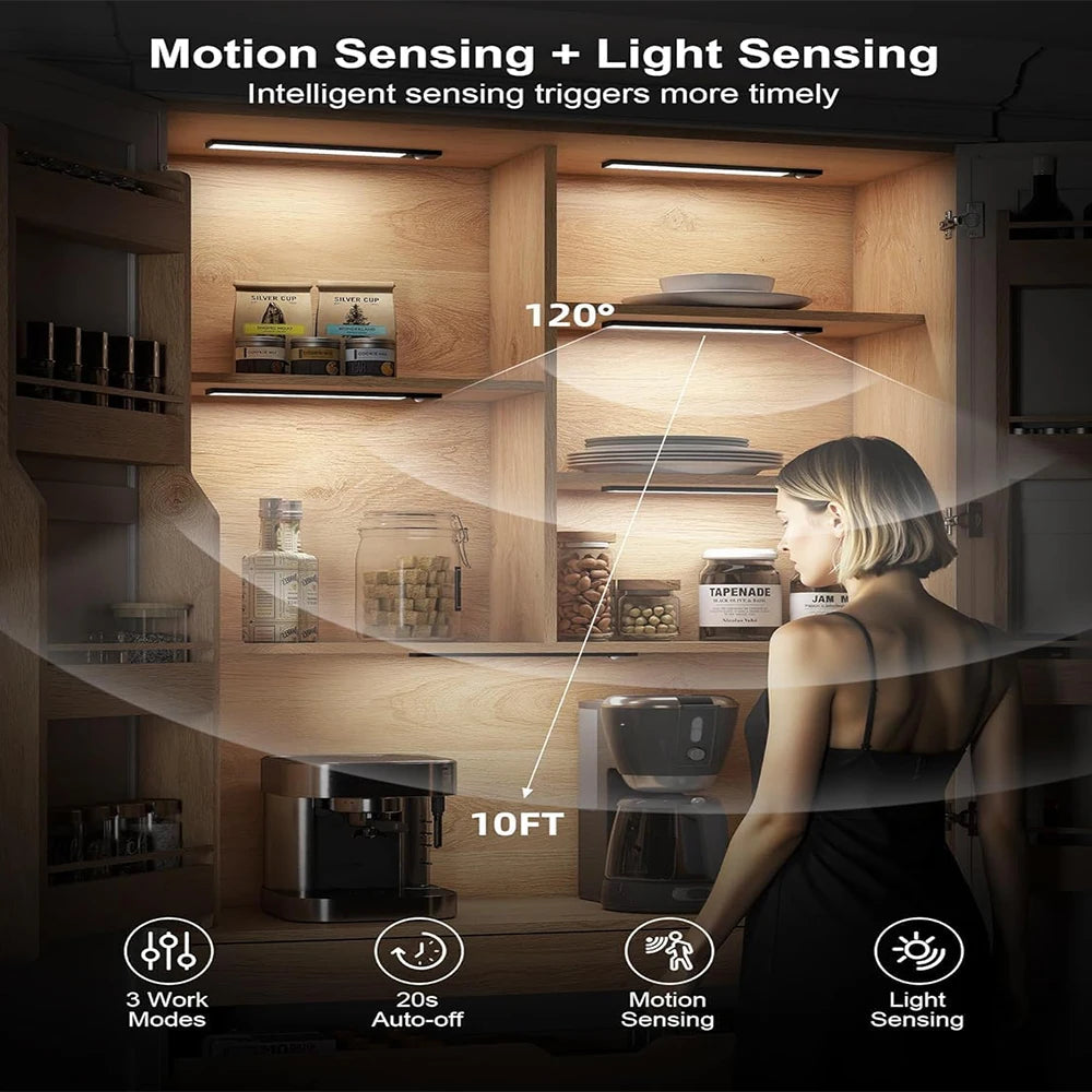 Ultra-Thin Rechargeable Motion Sensor Cabinet Light