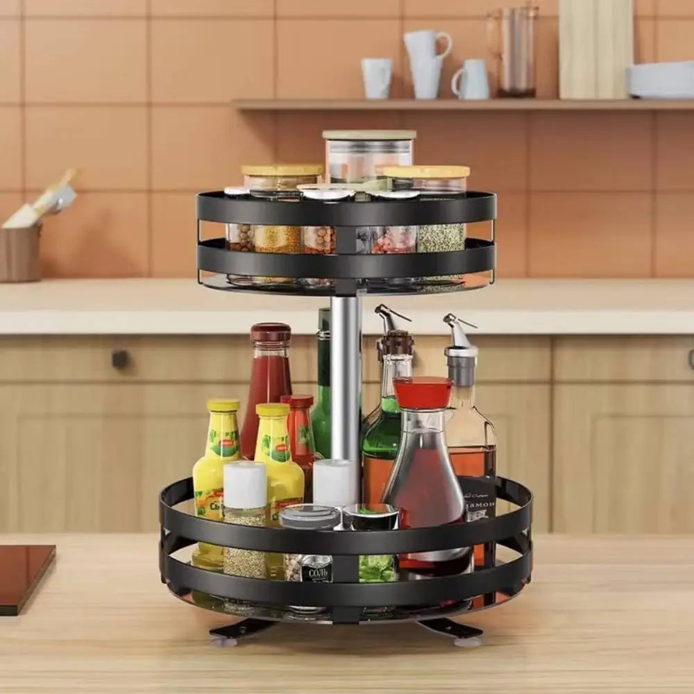360° Rotating Countertop Storage Organizer