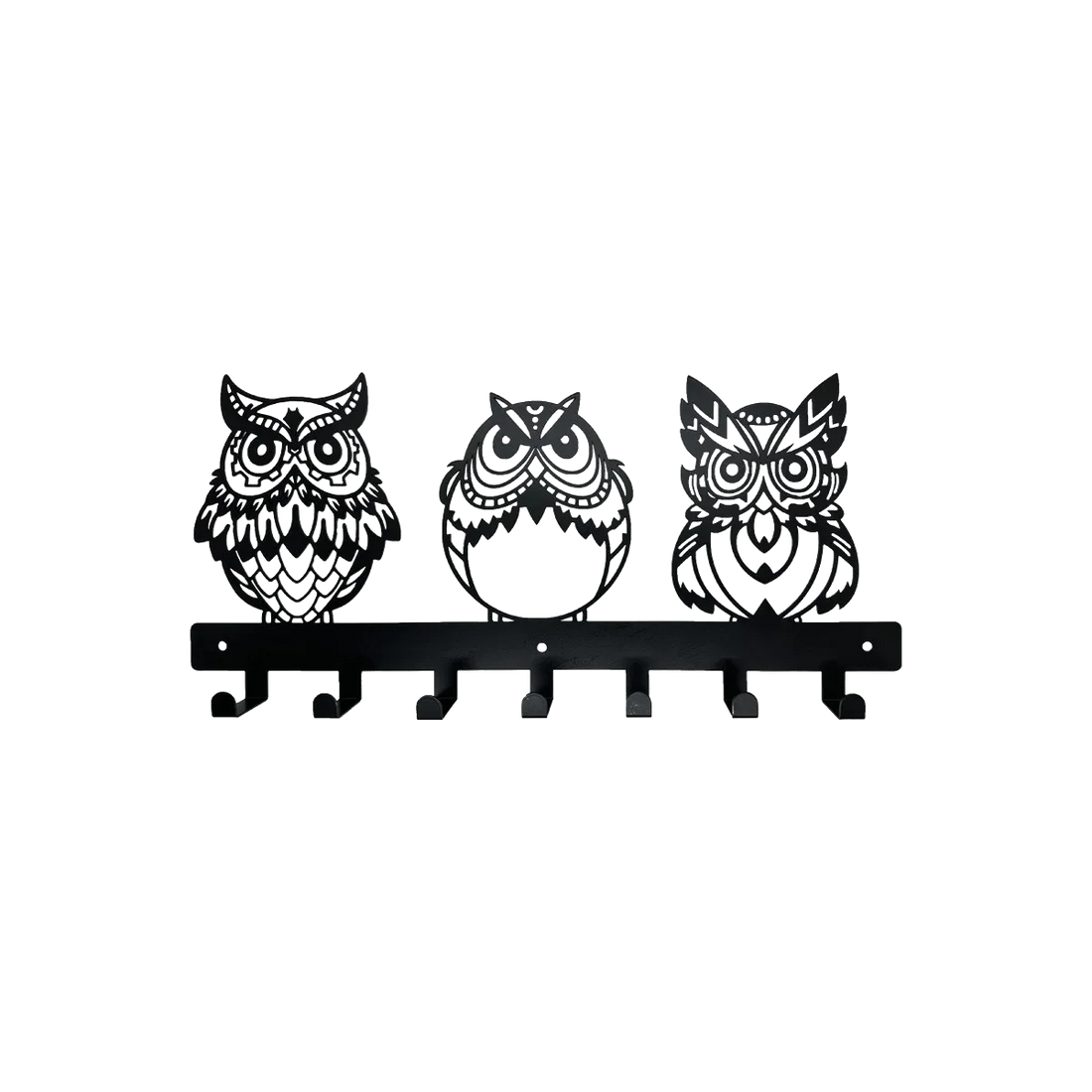 Black Cat Iron Wall Key Holder