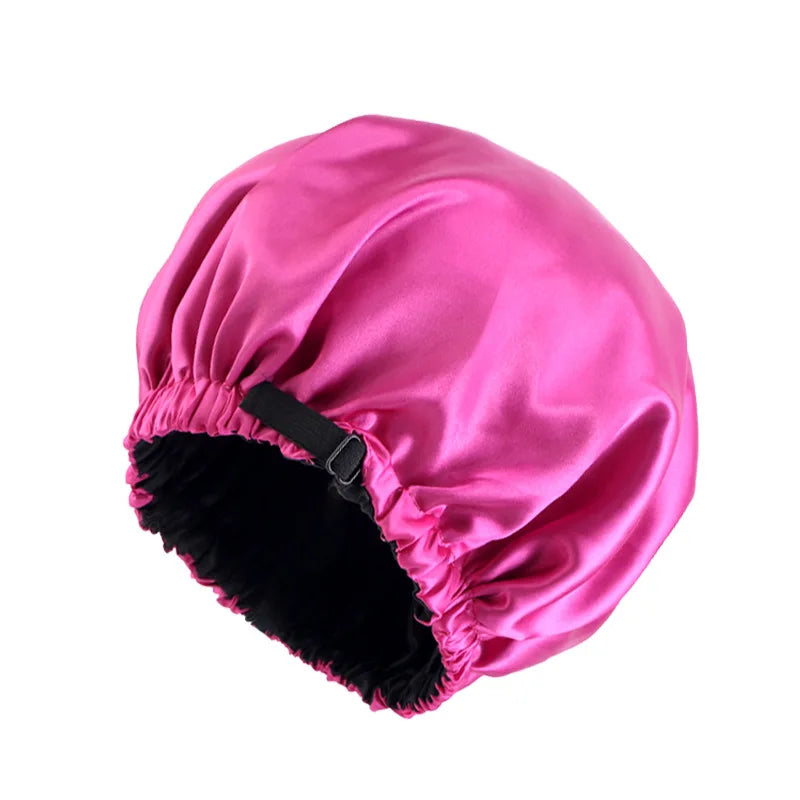 Adjustable Satin Bonnet for Sleeping
