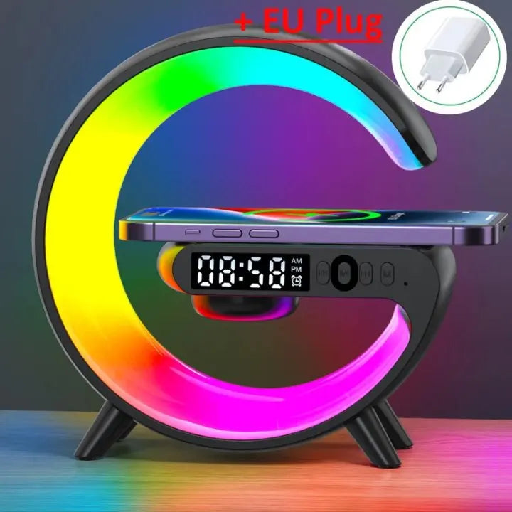 Wireless Charging Station with Alarm Clock