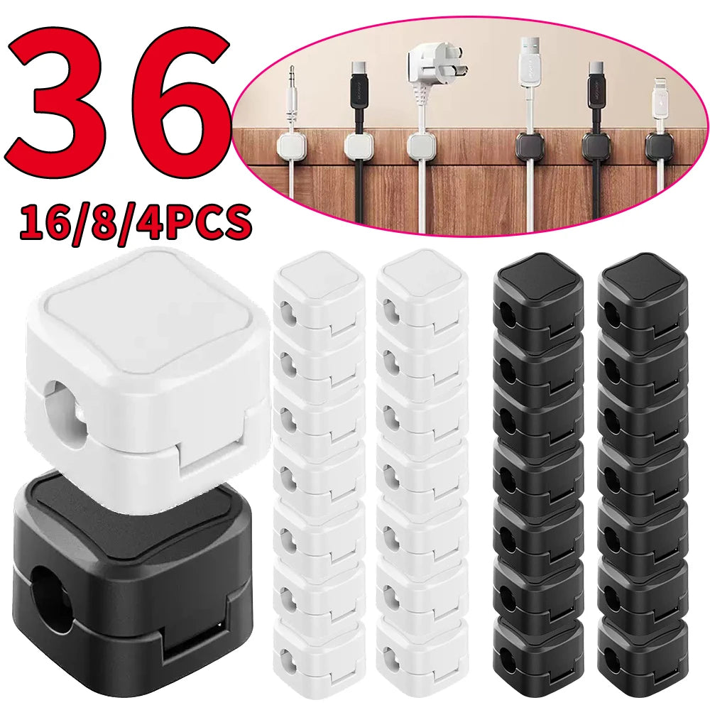 Magnetic Cable Clips and Cord Organizer