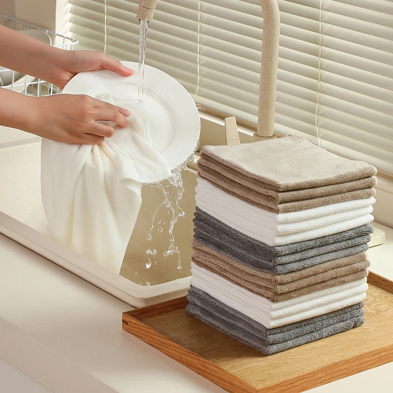 Microfiber Cleaning Cloths, 6 or 12 Pack
