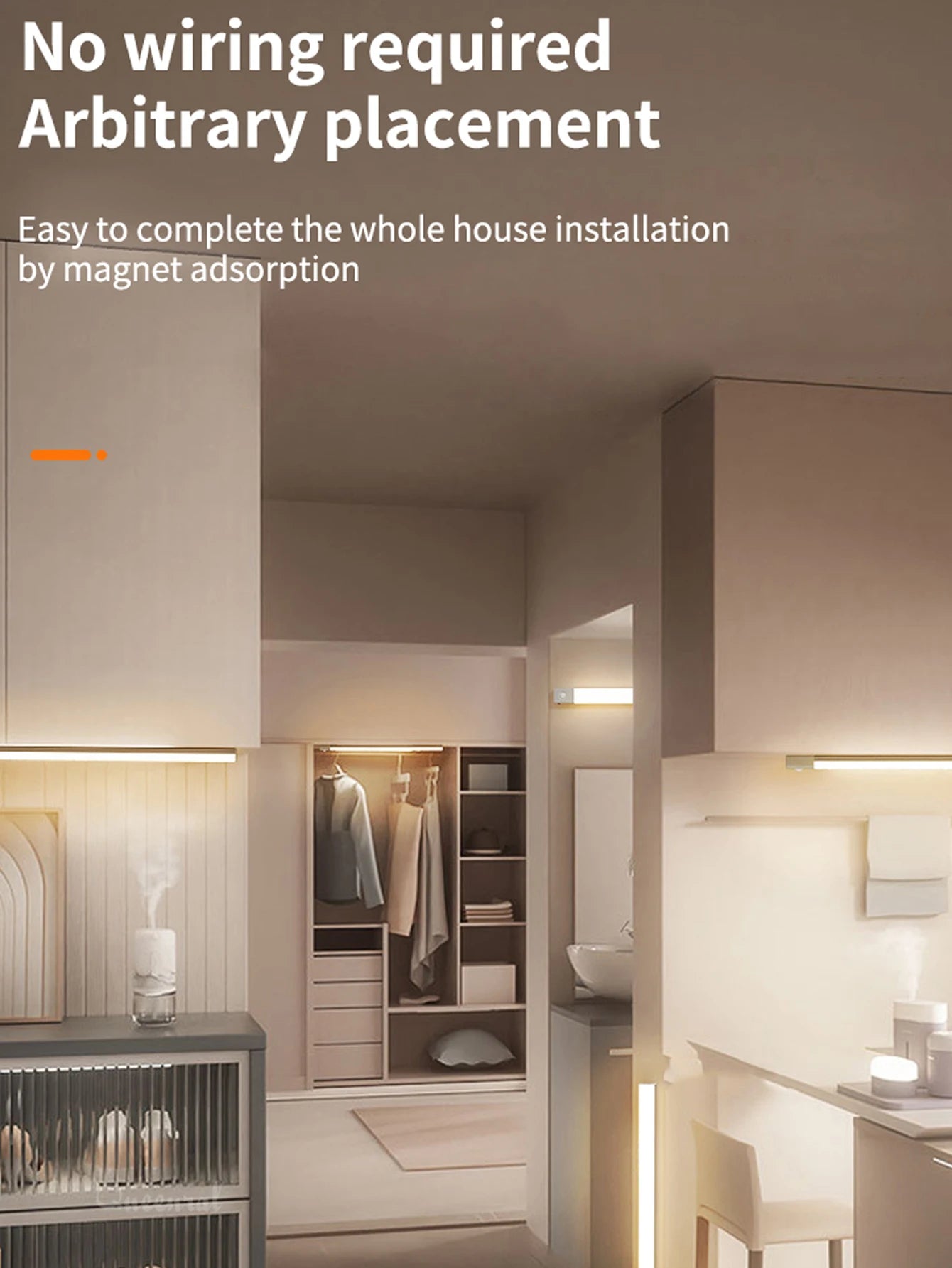 Type-C Rechargeable Motion Sensor Cabinet Light