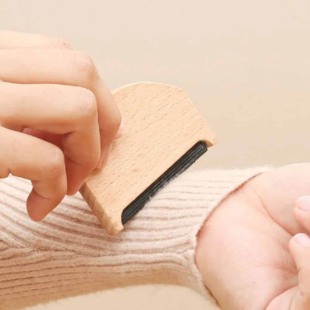 Reusable Wooden Fabric Lint Remover