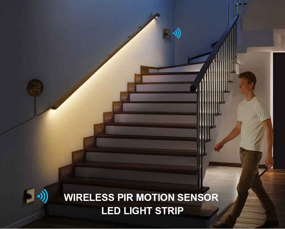 Flexible COB LED Strip with Wireless Motion Sensor