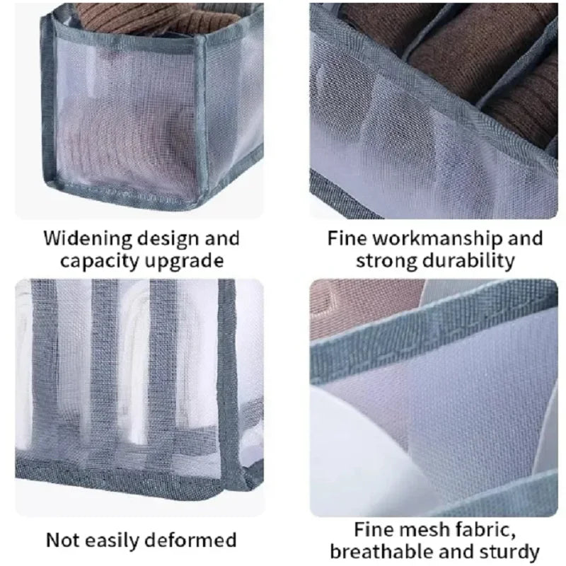11-Compartment Foldable Underwear Organizer