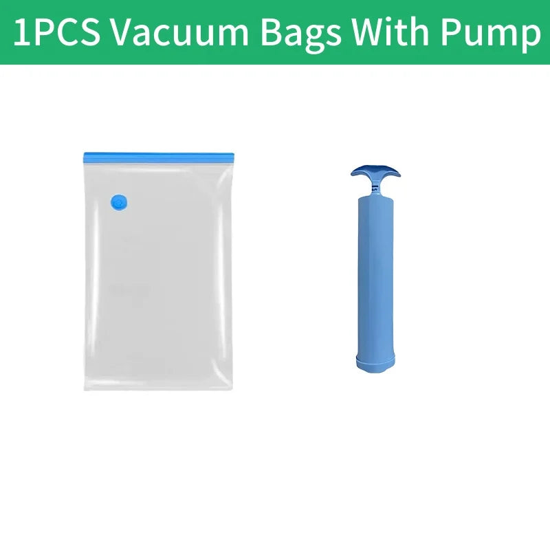 Large Capacity Vacuum Storage Bags for Clothes,Bedding,Space Saving Bags Storage Space Saver Compression Bags Vacuum Seal Packet