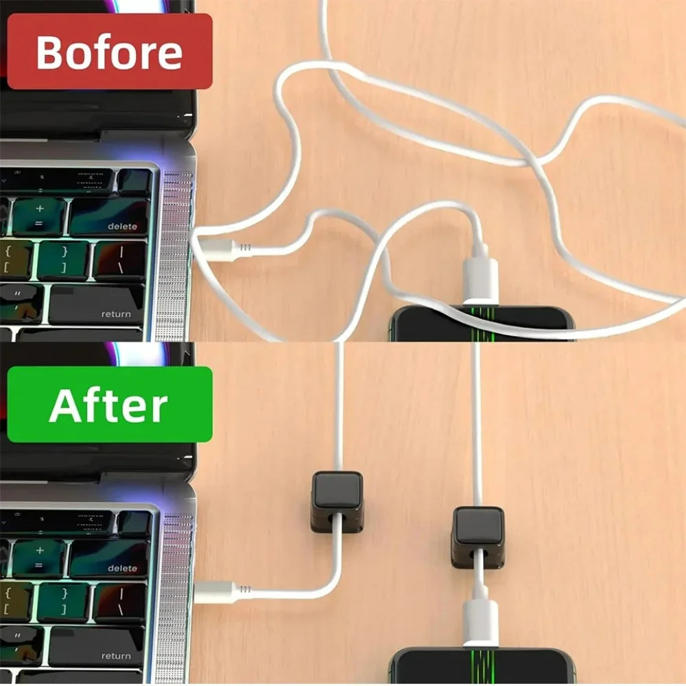 Magnetic Cable Clips and Cord Organizer