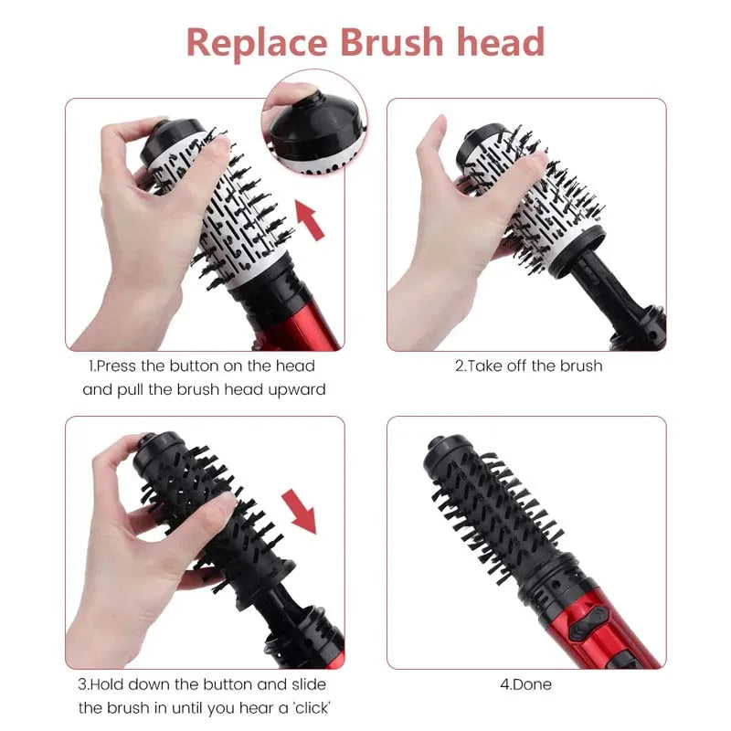 2-in-1 Hot Air Hair Styling Brush
