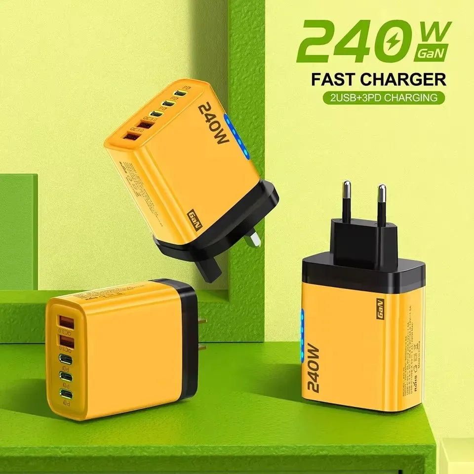 5-Port GaN Fast Wall Charger
