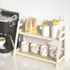 2-Tier Wicker-Look Coffee Station Organizer