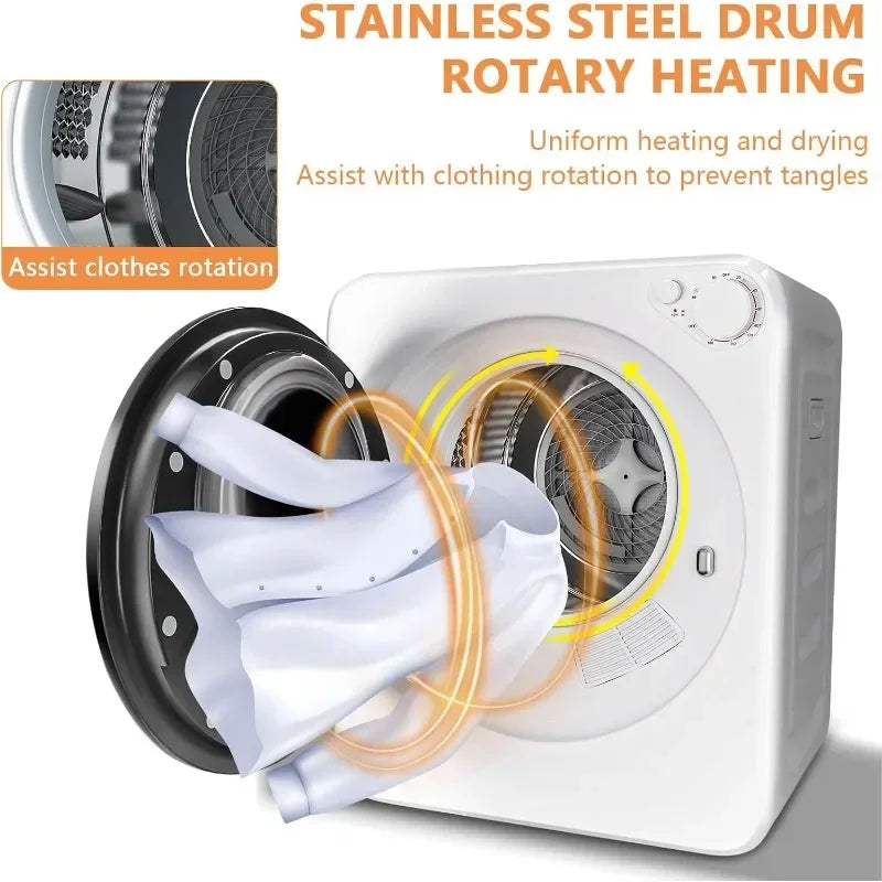 17 Lbs 1.8 Cu.Ft Portable Washer Dryer Combo | Full-Automatic Compact Laundry Set with Space-Saving Design Customized