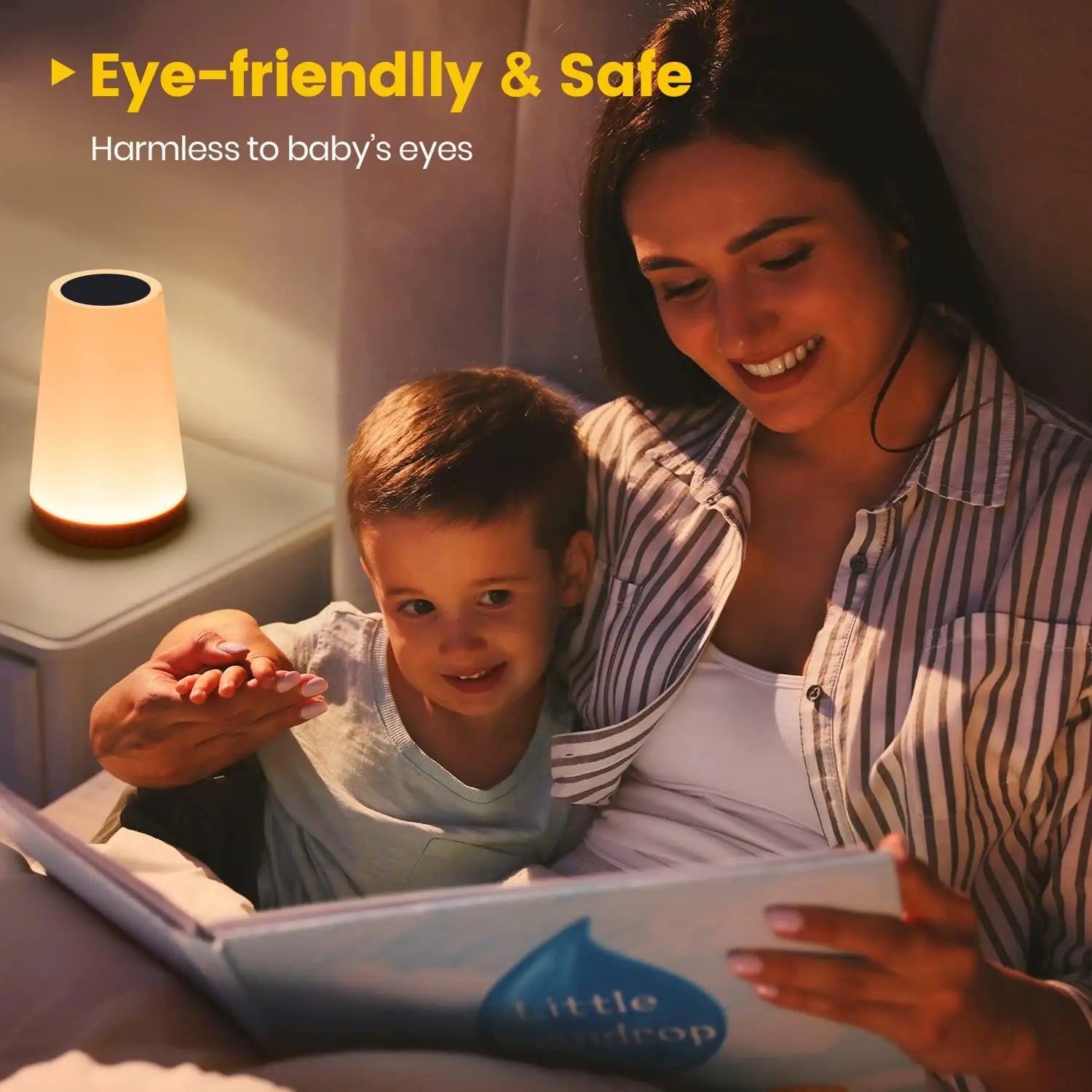 13-Color RGB Rechargeable Night Light with Remote