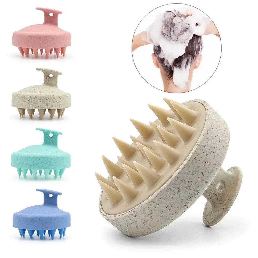 Silicone Shampoo and Scalp Massage Brush