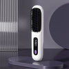 Cordless Hair Straightening Brush with LCD