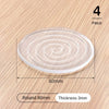 4-Piece Transparent Silicone Furniture Floor Protectors