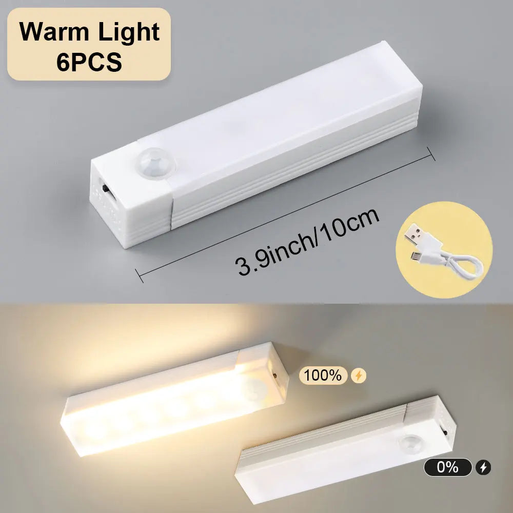 USB Rechargeable Motion Sensor Bar Light