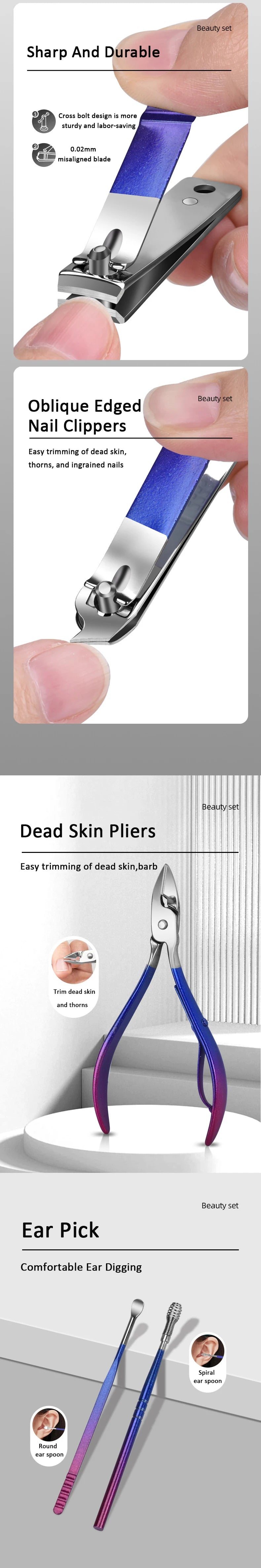 Stainless Steel Manicure and Pedicure Kit