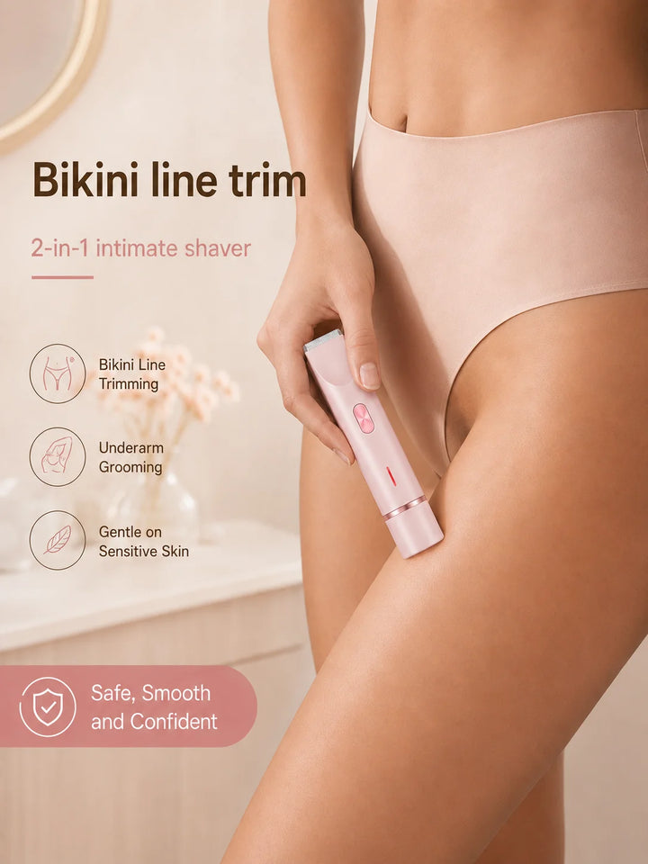 Rechargeable 2-in-1 Bikini and Underarm Trimmer
