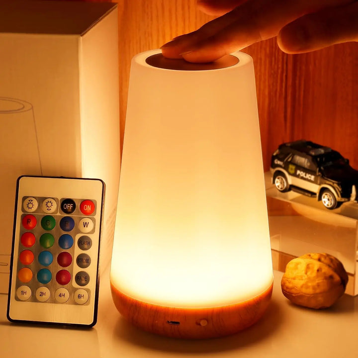 13-Color RGB Rechargeable Night Light with Remote