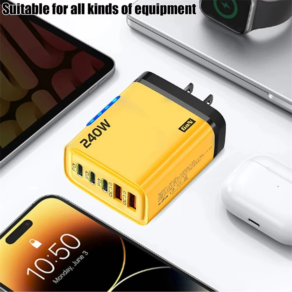 5-Port GaN Fast Wall Charger