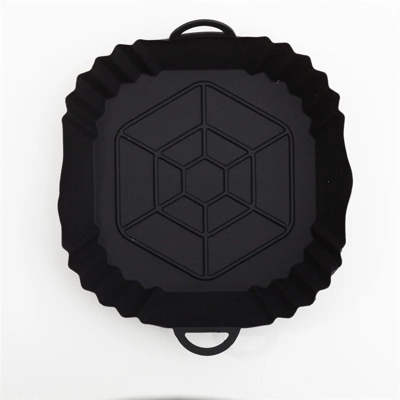 1pcs Air Fryer Silicone Liners Square Airfryer Liners Reusable Air Fryer Accessories Replacement for Parchment Airfryer Liners