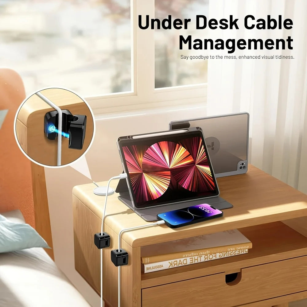 Magnetic Cable Clips and Cord Organizer