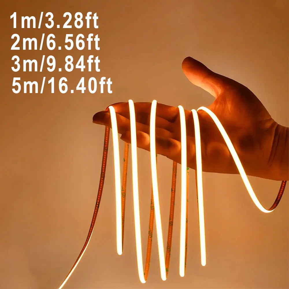 Flexible 3mm COB LED Strip Light
