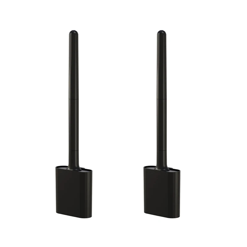 Flexible Silicone Toilet Brush with Holder